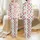 Women's Whimsical Pinkish-Red Santa, Prancing Reindeer, Forest Green Tree & Red Gift Box Festive Pattern Satin Pajamas Set - 1