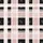 Women's Black Pale Blush Pink White Plaid Coffee Bean Hand-Drawn Heart Pattern Satin Pajamas Set - 2