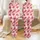 Women's Seamless Botanical Rose Crimson Dusty Rose White Silver Filigree Pattern Satin Pajamas Set - 1