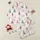 Festive Adults' Blush Pink Fuchsia Whimsical Watercolor Santa Reindeer Gift Box Snowflake Pattern Satin Pajamas Set - 1