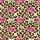 Women's Tan Leopard Print with Scattered Bright Pink Bows & White Outline Details Satin Pajamas Set - 2