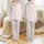 Women's Dainty Vintage Dusty Rose Mauve Wildflower Sage Green Leaf Pattern Satin Pajamas Set - Z5-6EK1FIT