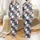 Women's Elegant Painterly Floral Peach Dusty Rose Navy Slate Seamless Pattern Satin Pajamas Set - 1