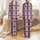 Women's Classic Navy Blue Blush Pink Burgundy White Intersecting Plaid Pattern Satin Pajamas Set - 1