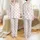 Women's Plush Creamy White Cable Knit Texture with Gentle Light Pink Hearts Pattern Satin Pajamas Set - 1