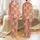 Women's Whimsical Highland Cow, Dusty Rose Floral, & 'Moody' Script on Soft Coral Satin Pajamas Set - 1