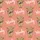 Women's Whimsical Highland Cow, Dusty Rose Floral, & 'Moody' Script on Soft Coral Satin Pajamas Set - 2