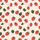 Women's Cream Pink Whimsical Scattered Red Strawberry Blossom & Leaf Pattern Satin Pajamas Set - 2
