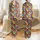 Women's Vibrant Multi-Color Flat Graphic Floral Design on Black with Contrasting Dot Centers Satin Pajamas Set - 1