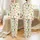 Women's Illustrative Watercolor Green Tree, Bubblegum Pink Bow, Golden Glitter Star Cream Pattern Satin Pajamas Set - 1