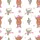 Women's Whimsical Bubblegum Pink Bow Highland Cow Cactus & Sheriff Star All-Over Pattern Satin Pajamas Set - 2