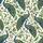Women's Sapphire Teal Emerald Peacock Chintz Floral Botanical Tapestry Pattern Satin Pajamas Set - 2