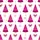Women's Cute Illustrative Fuchsia Pink Christmas Tree, Checkered Bow Pattern Satin Pajamas Set - 2