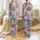 Women's Intricate Vintage Floral Paisley Periwinkle Vermilion Golden Yellow Deep Purple Pattern Satin Pajamas Set - 1