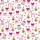 Women's White Holiday Cartoon Santa Deer Gift Box Fuchsia Pink Red Christmas Tree Stars Pattern Satin Pajamas Set - 2