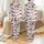Dachshund Lovers' Cheerful Cartoon Dachshund Dog Seamless Pattern, Pastel Lavender, Multi-Color Poses, Sunglasses & Hearts Satin Pajamas Set - 1