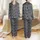 Women's Whimsical Charcoal White 'Sleep' Typography Sleepy Eye Star Vertical Stripe Satin Pajamas Set - 1