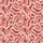 Women's Vibrant Warm Red Cable Knit Texture & Creamy Beige Abstract Bunny Ear Flow Satin Pajamas Set - 2