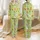 Women's Playful Dog Breeds Polka Dots Stripes Lime Green Hot Pink Hearts Illustrative Pattern Satin Pajamas Set - 1
