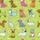 Women's Playful Dog Breeds Polka Dots Stripes Lime Green Hot Pink Hearts Illustrative Pattern Satin Pajamas Set - 2