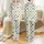 Women's Mystical Eye Amulet, Turquoise Gold Celestial Moons Stars & Radiating Lines Pattern Satin Pajamas Set - 1