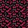 Women's Elegant Fuchsia Bow & White Script 'Beautiful' Black Pattern Satin Pajamas Set - 2