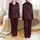 Women's Elegant Fuchsia Bow & White Script 'Beautiful' Black Pattern Satin Pajamas Set - 1