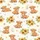 Farm Animal Fans' Whimsical Highland Calf Sunflower Butterfly Meadow Pattern on Cream Satin Pajamas Set - 2