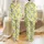 Women's Vibrant Watercolor Yellow Lemons Green Leaf & White Blossom All-Over Pattern Satin Pajamas Set - 1