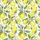 Women's Vibrant Watercolor Yellow Lemons Green Leaf & White Blossom All-Over Pattern Satin Pajamas Set - 2