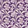 Women's Deep Plum Creamy Off-White Interlocking Abstract Botanical Floral Leaf Pattern Satin Pajamas Set - 2