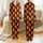 Women's Energetic Yellow Orange Red Flame Repeating Pattern with Black Burgundy Petrol Blue Fibrous Textures Satin Pajamas Set - 1