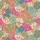 Women's Bohemian Maximalist Patchwork Quilt Floral Paisley Damask Design in Pastel Rose & Deep Indigo Satin Pajamas Set - 2