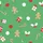 Women's Vibrant Christmas Green Flat Graphic Festive Pattern with Candy Canes Gingerbread Ornaments Holly Gifts Satin Pajamas Set - 2