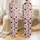 Women's Pastel Pink Black Butterfly Star & Overlapping Heart Outline Pattern Satin Pajamas Set - 1