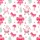 Women's Whimsical Watercolor Hot Pink Christmas Santa Reindeer Tree Gift Bow Stars Satin Pajamas Set - 2