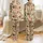Women's Rustic Hand-Drawn Western Desert Pattern Earthy Brown Green Red Cowboy Hats & Boots Satin Pajamas Set - 1