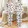 Women's Lively Cartoon Horse Breeds Scattered Print Dynamic Poses Reddish-Brown Black Tan Blue-Gray Satin Pajamas Set - 1