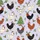 Women's Whimsical Christmas Chickens Lilac Pattern with Red Santa Hats, Festive Tree Chicks, Colorful Lights & Green Antlers Satin Pajamas Set - 2