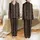 Women's Intricate Bohemian Folkloric Vertical Stripe Hand-Drawn Motifs Black-Brown Earthy Jewel Tones Satin Pajamas Set - 1