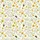 Women's Soft Cream Bumblebee & Muted Golden Wildflower Grey-Green Botanical Pattern Satin Pajamas Set - 2
