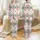 Women's White Red Forest Green Nordic Folkloric Reindeer Christmas Tree Snowflake Geometric Pattern Satin Pajamas Set - 1
