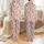 Women's Whimsical Western Cowboy Boot & Cactus Pastel Rose Pink Pattern with Leopard Spots, Stars, Teal & Fuchsia Satin Pajamas Set - 1