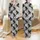 Women's All-Over Realistic Black Crows on Dark Gnarled Branches Light Grey Art Satin Pajamas Set - 1