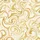 Women's Luxurious Champagne Gold Ivory Abstract Liquid Swirl Pattern Satin Pajamas Set - 2