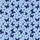 Women's Whimsical Pastel Blue Night Sky Butterfly Star Moon Flat Graphic Satin Pajamas Set - 2