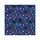 Women's Dreamy Indigo Black Cyan Butterfly White Star Moon Muted Red Heart Repeat Pattern Satin Pajamas Set - 2