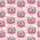 Women's Muted Pastel Pink Whimsical Sleepy Koalas on Fuchsia Pink Pillows with White Stars & Clouds Pattern Satin Pajamas Set - 2