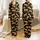 Women's Golden-Orange Leopard Illustrations Dark Outline Deep Black Animalier Pattern Satin Pajamas Set - 1