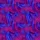 Women's Elegant Fuchsia Royal Blue Purple Ornate Lace Abstract Flowing Pattern Satin Pajamas Set - 2